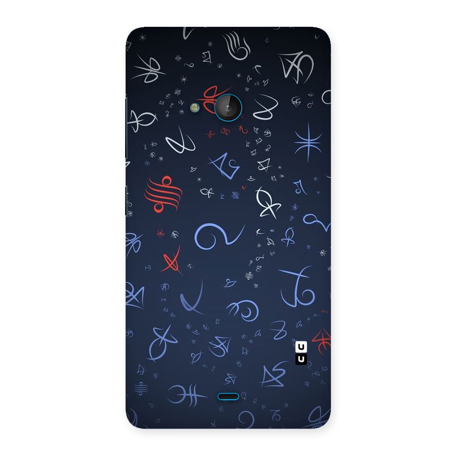 Blue Symbols Back Case for Lumia 540