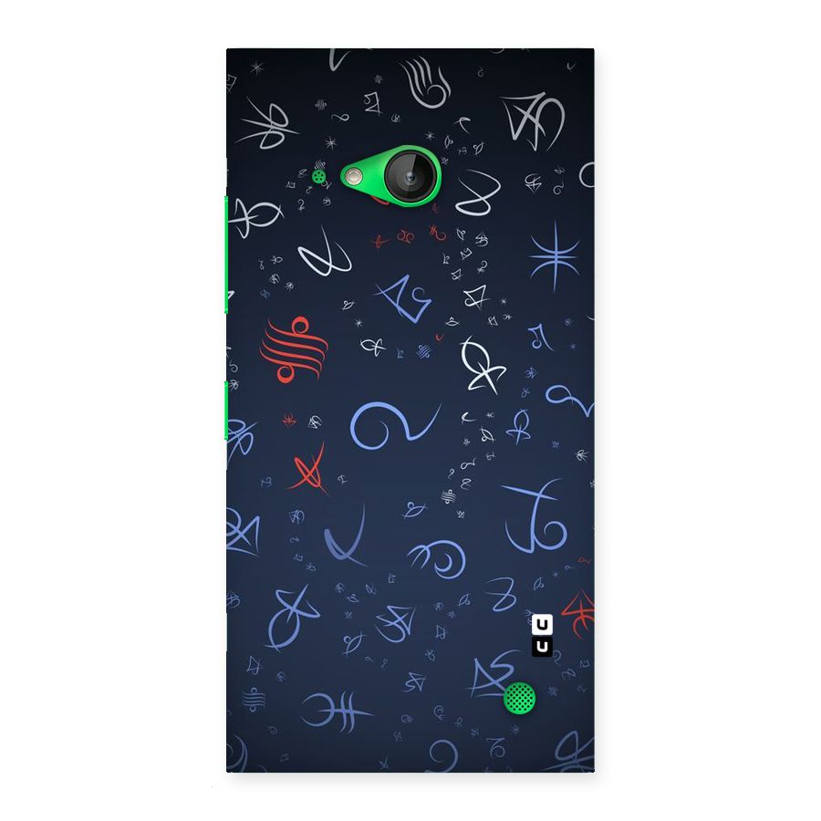 Blue Symbols Back Case for Lumia 730