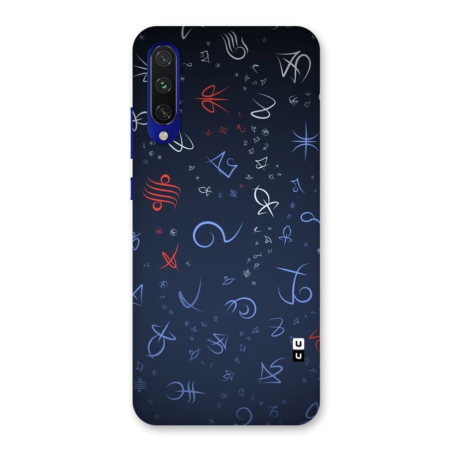 Blue Symbols Back Case for Mi A3