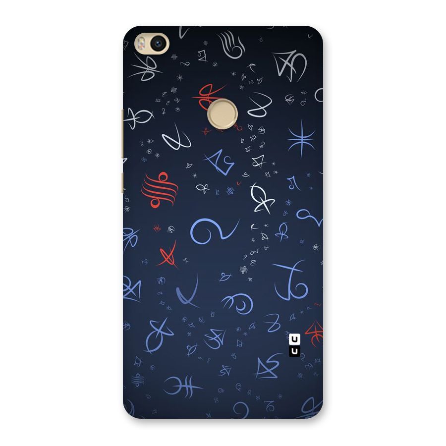 Blue Symbols Back Case for Mi Max 2