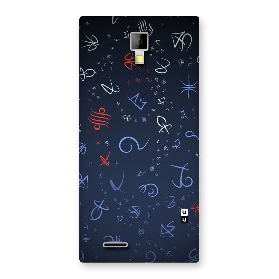 Blue Symbols Back Case for Micromax Canvas Xpress A99
