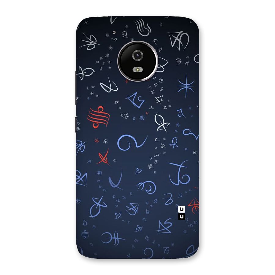 Blue Symbols Back Case for Moto G5