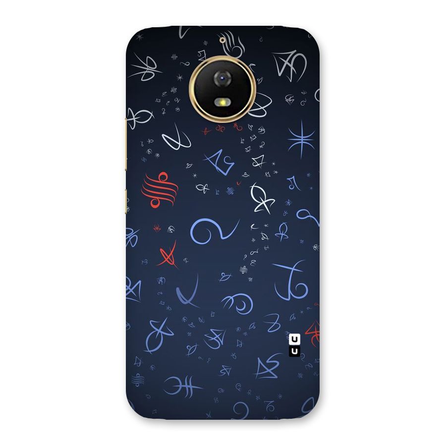 Blue Symbols Back Case for Moto G5s