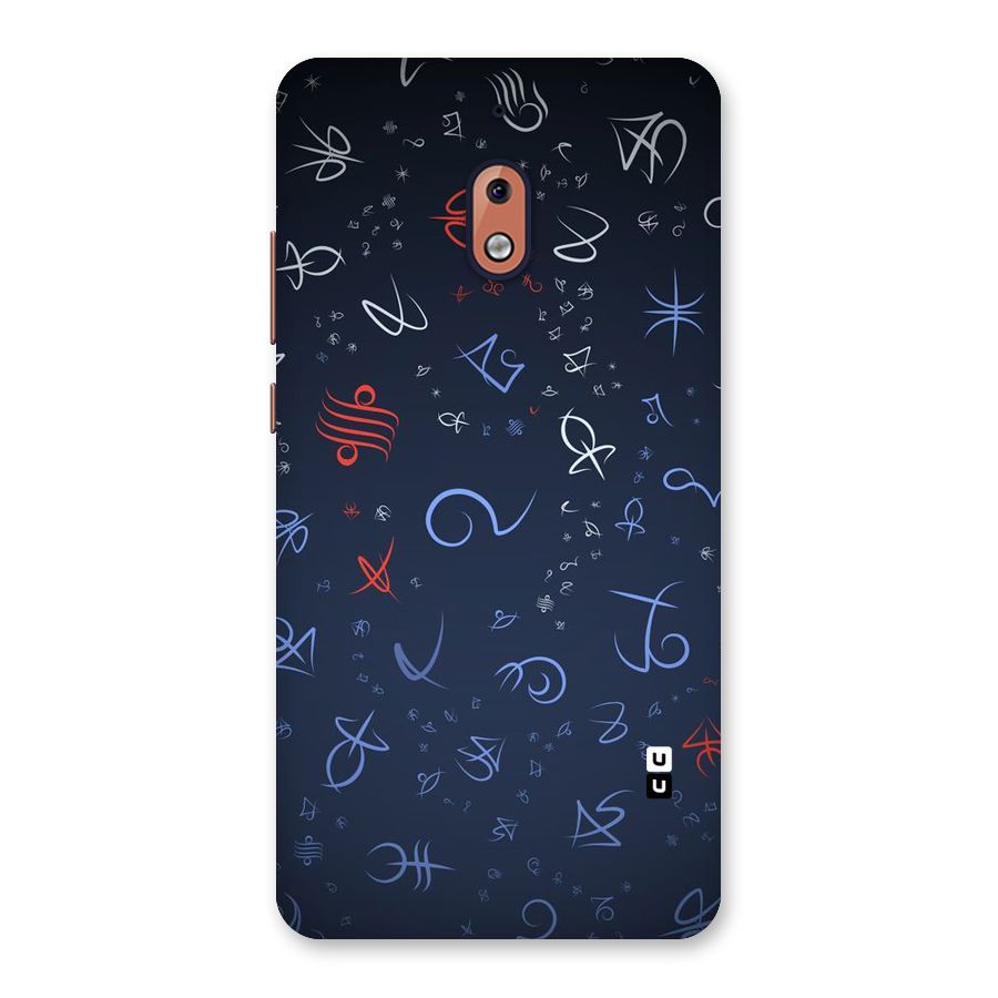 Blue Symbols Back Case for Nokia 2.1