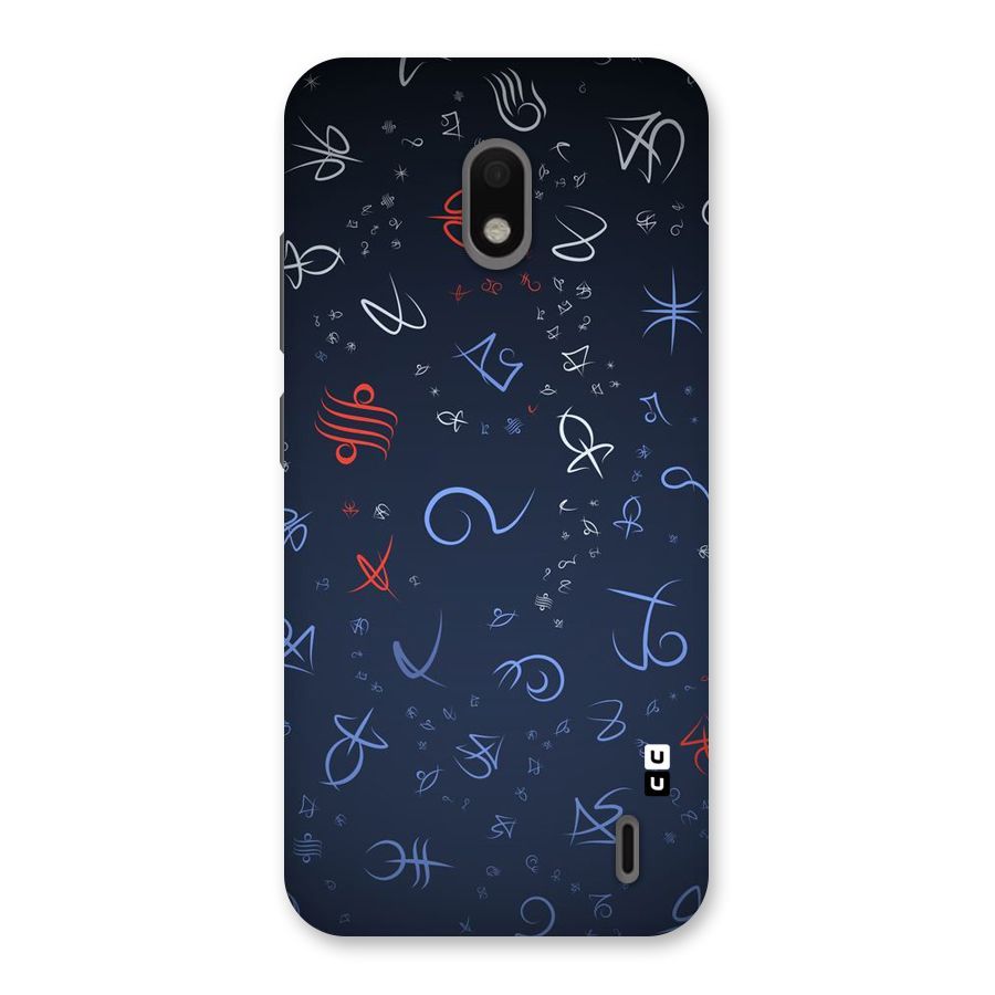 Blue Symbols Back Case for Nokia 2.2