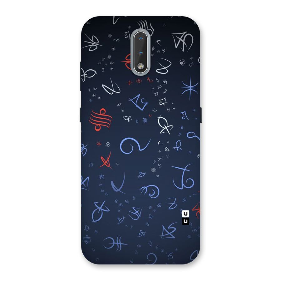 Blue Symbols Back Case for Nokia 2.3