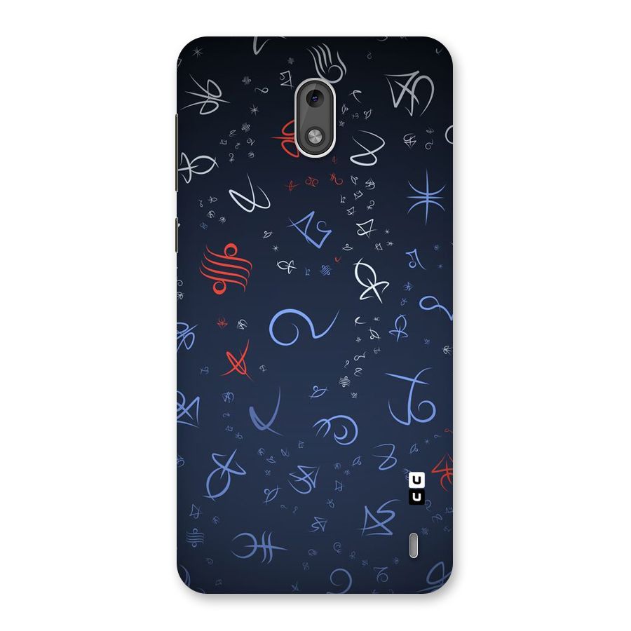 Blue Symbols Back Case for Nokia 2