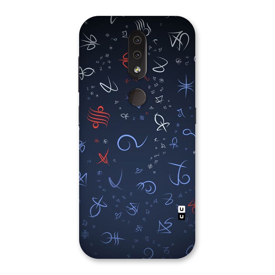 Blue Symbols Back Case for Nokia 4.2