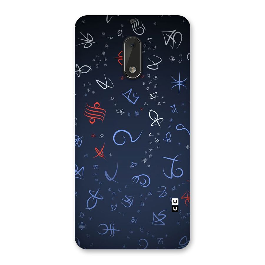 Blue Symbols Back Case for Nokia 6