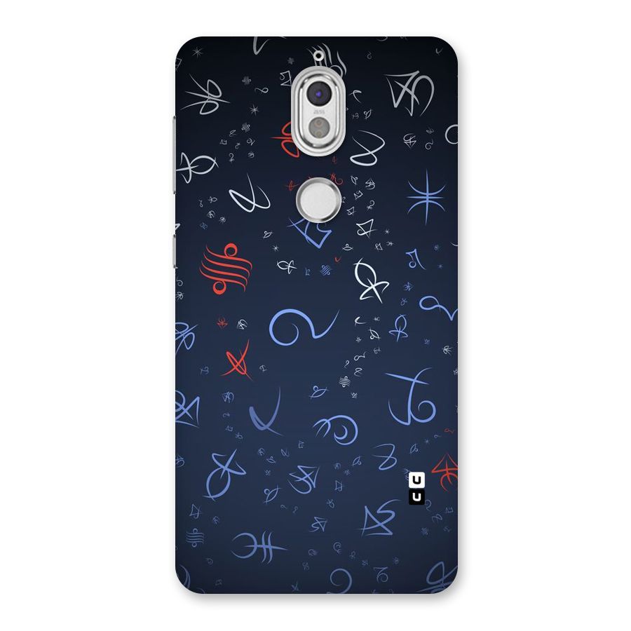 Blue Symbols Back Case for Nokia 7