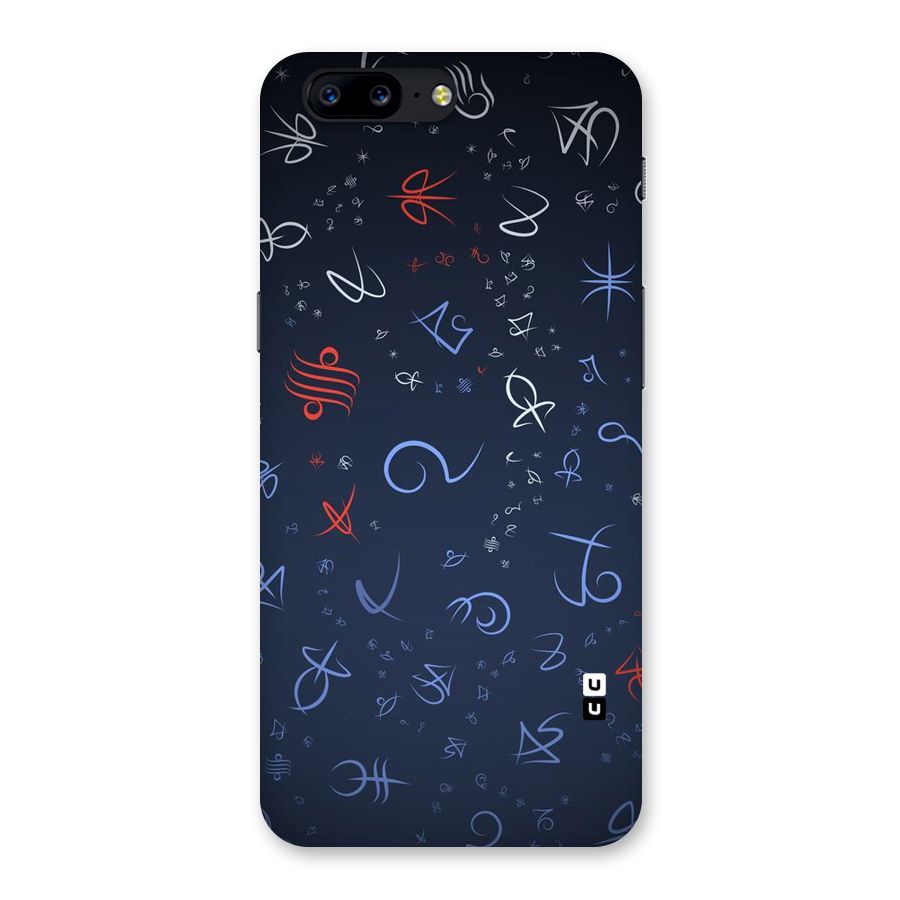 Blue Symbols Back Case for OnePlus 5