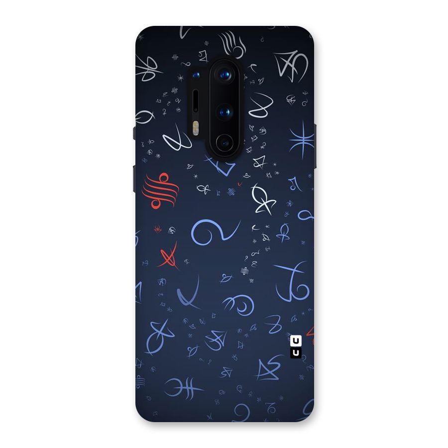 Blue Symbols Back Case for OnePlus 8 Pro