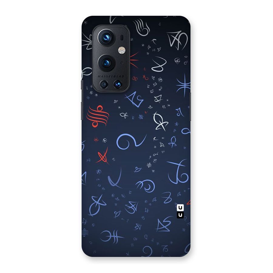 Blue Symbols Back Case for OnePlus 9 Pro