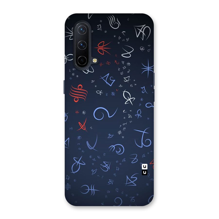 Blue Symbols Back Case for OnePlus Nord CE 5G