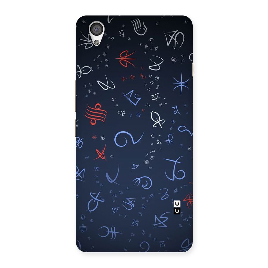 Blue Symbols Back Case for OnePlus X