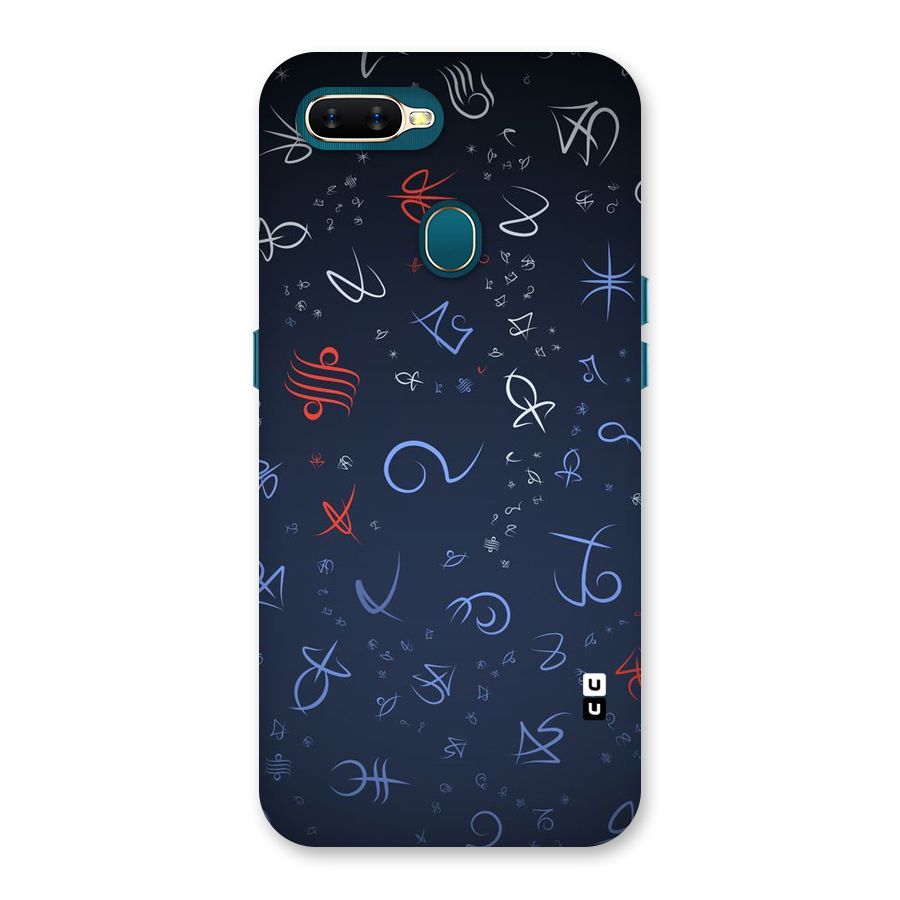 Blue Symbols Back Case for Oppo A11k