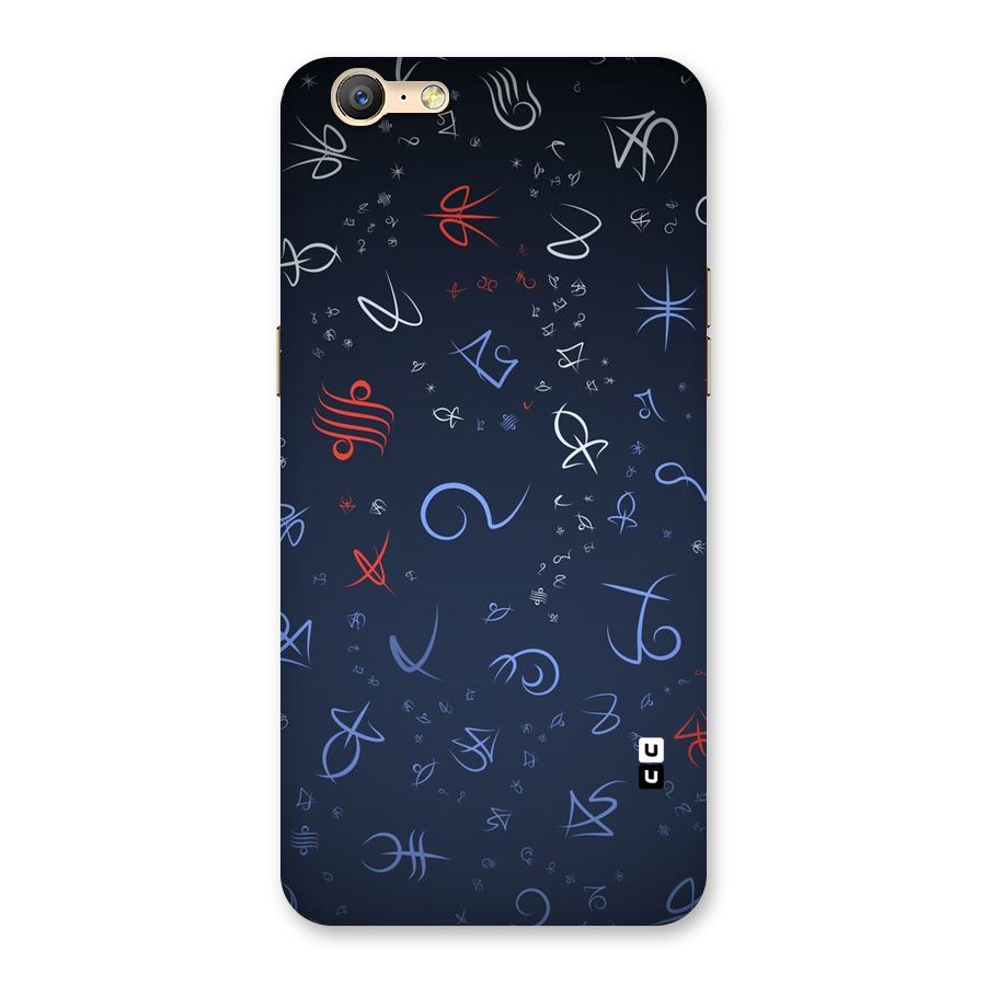 Blue Symbols Back Case for Oppo A39