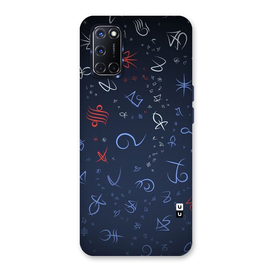 Blue Symbols Back Case for Oppo A52