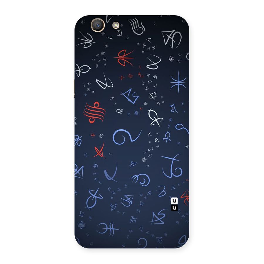 Blue Symbols Back Case for Oppo A59