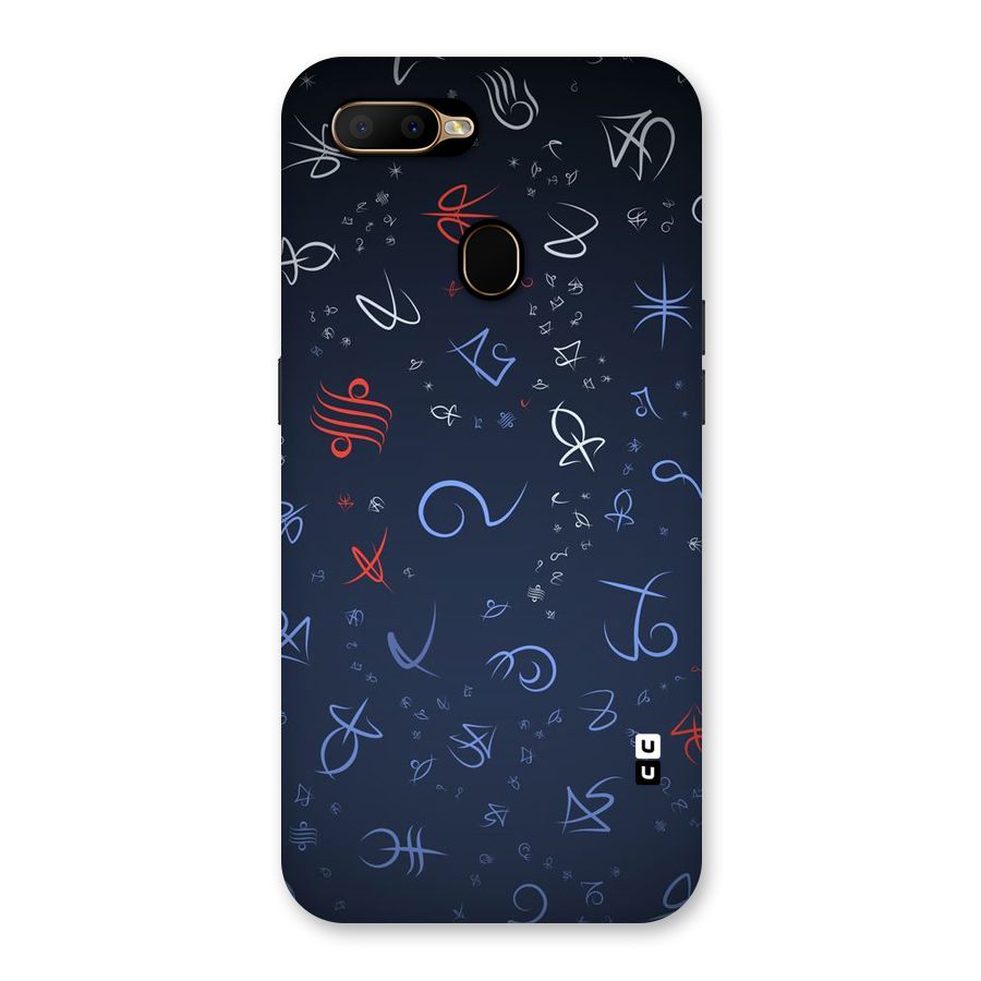 Blue Symbols Back Case for Oppo A5s