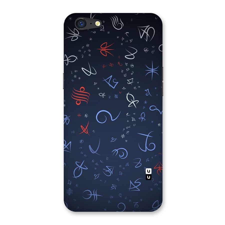 Blue Symbols Back Case for Oppo A71