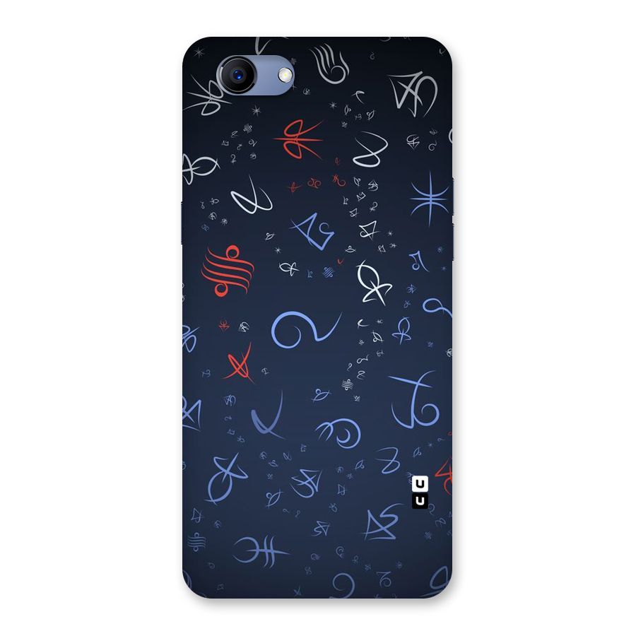 Blue Symbols Back Case for Oppo Realme 1