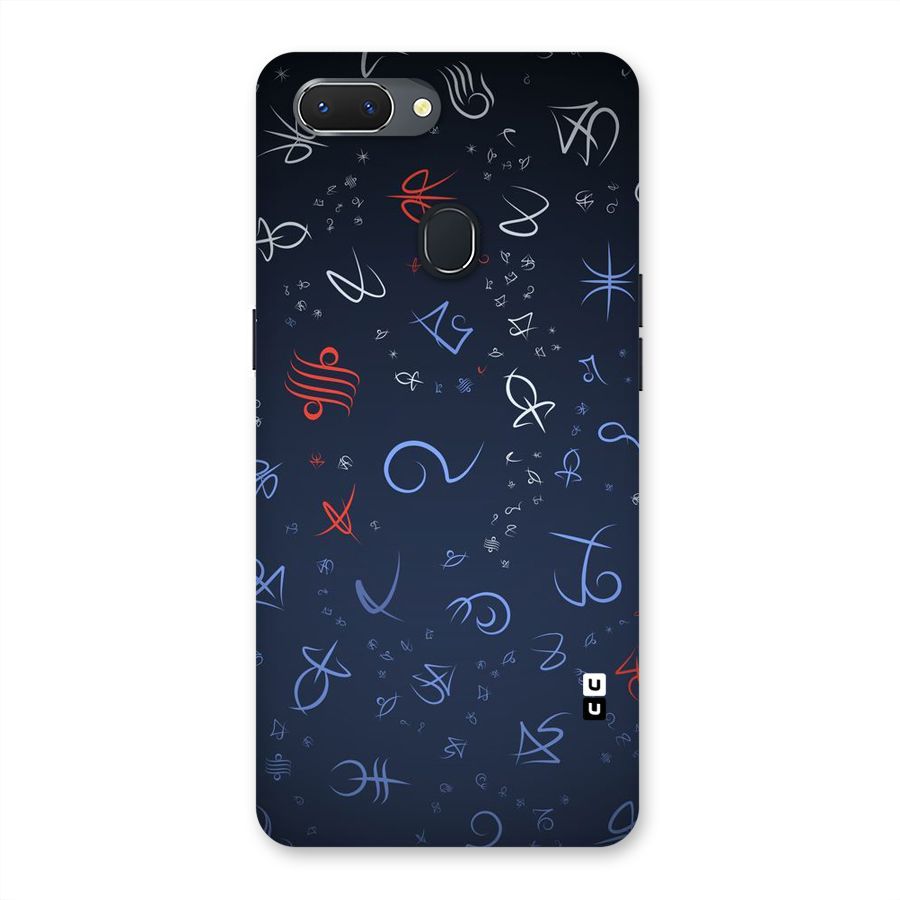 Blue Symbols Back Case for Oppo Realme 2