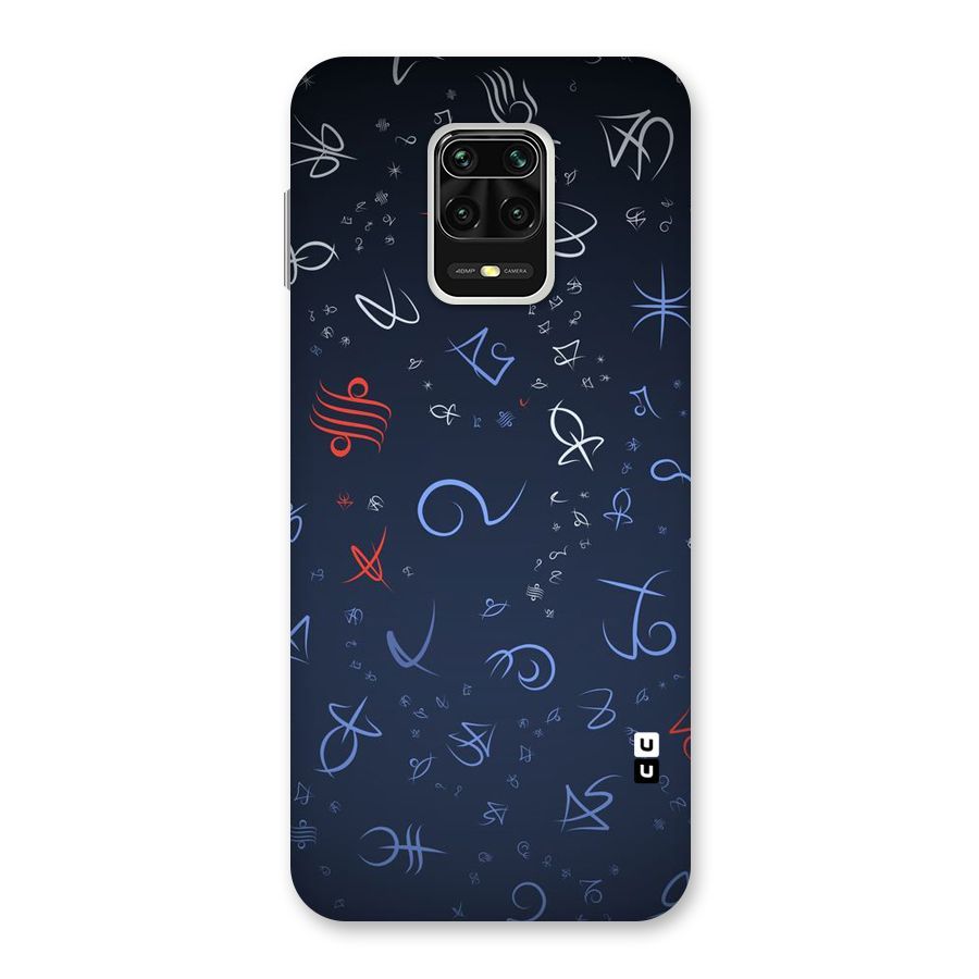 Blue Symbols Back Case for Poco M2 Pro