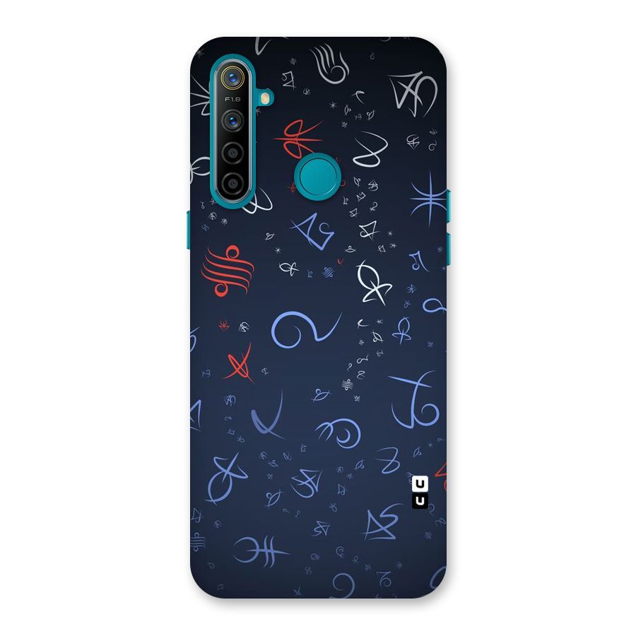 Blue Symbols Back Case for Realme 5i