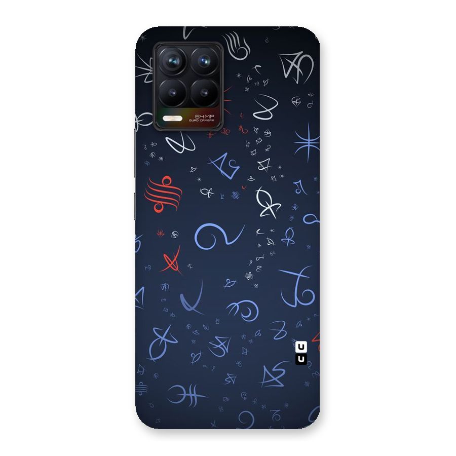 Blue Symbols Back Case for Realme 8