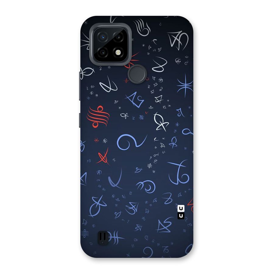 Blue Symbols Back Case for Realme C21