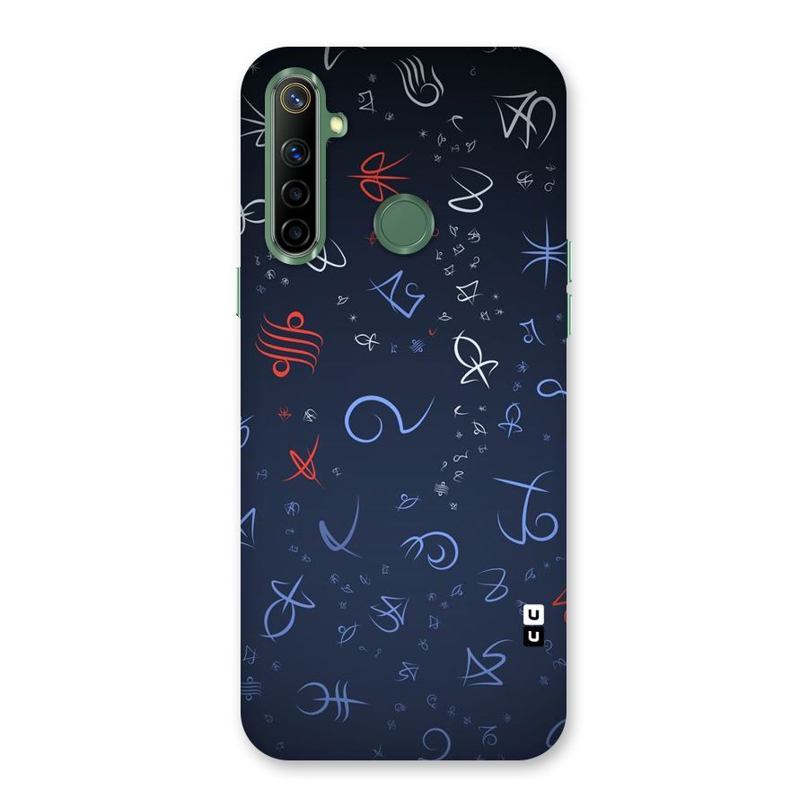 Blue Symbols Back Case for Realme Narzo 10