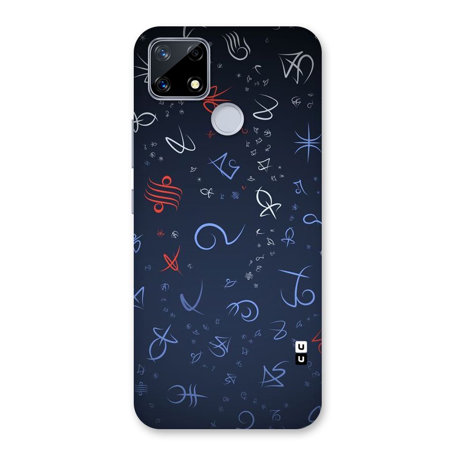 Blue Symbols Back Case for Realme Narzo 20
