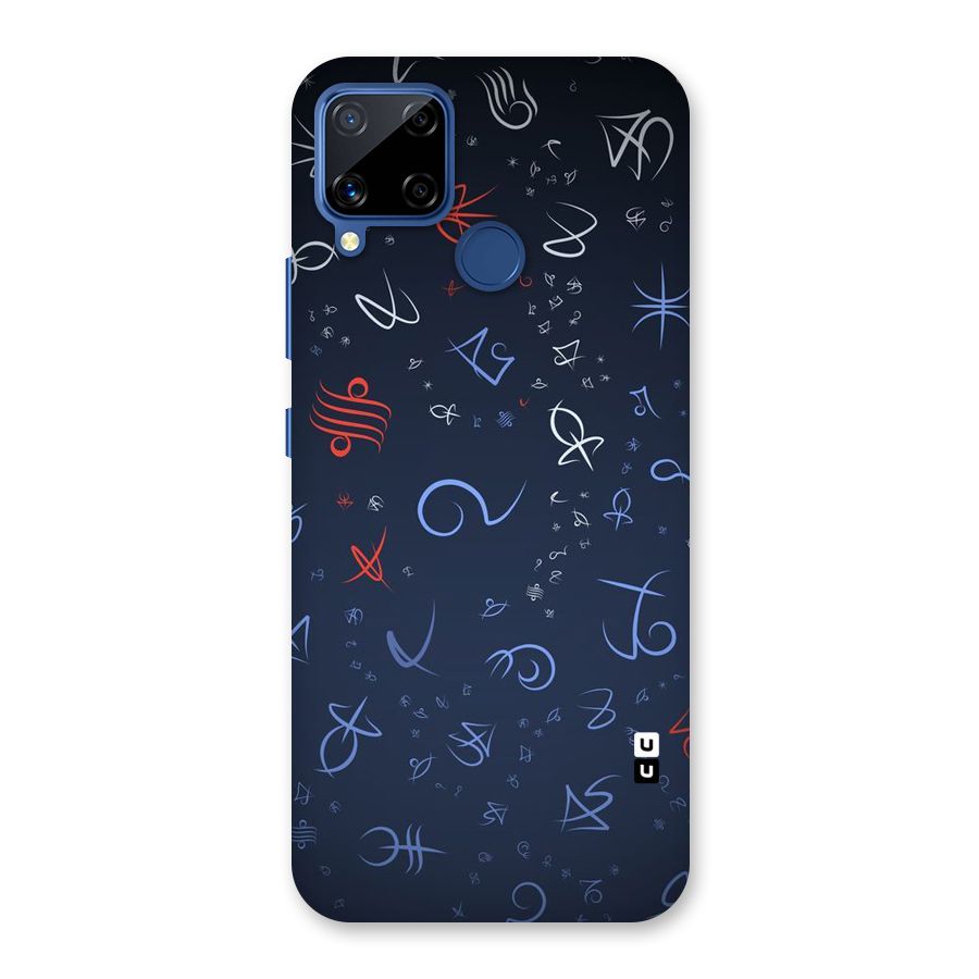 Blue Symbols Back Case for Realme Narzo 30A