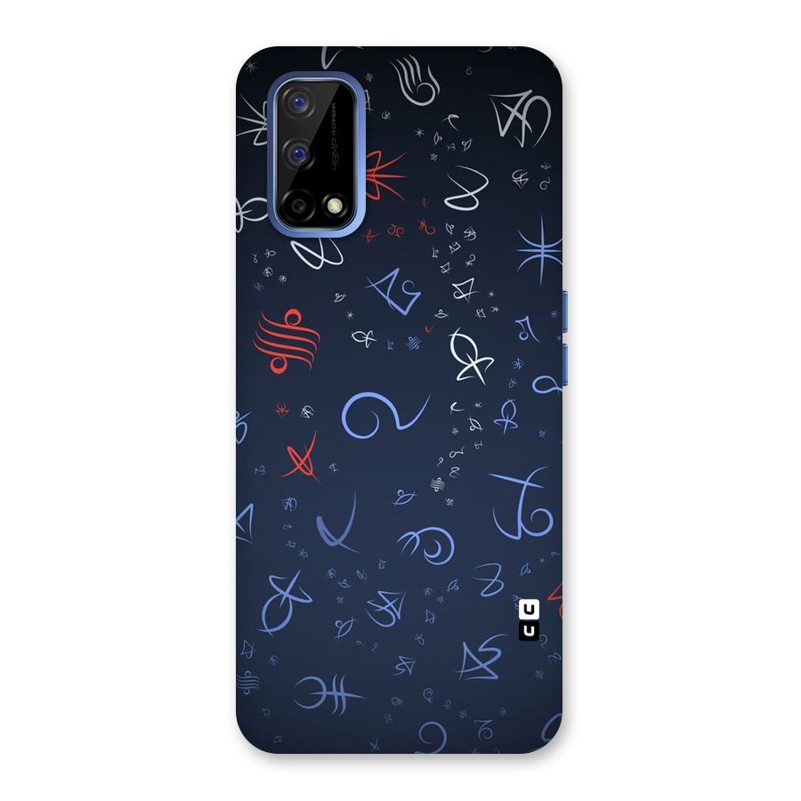 Blue Symbols Back Case for Realme Narzo 30 Pro