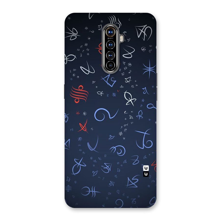 Blue Symbols Back Case for Realme X2 Pro