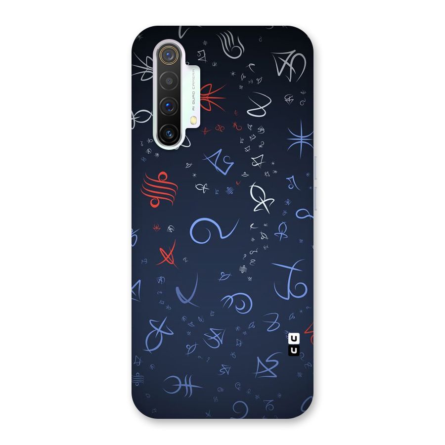 Blue Symbols Back Case for Realme X3 SuperZoom