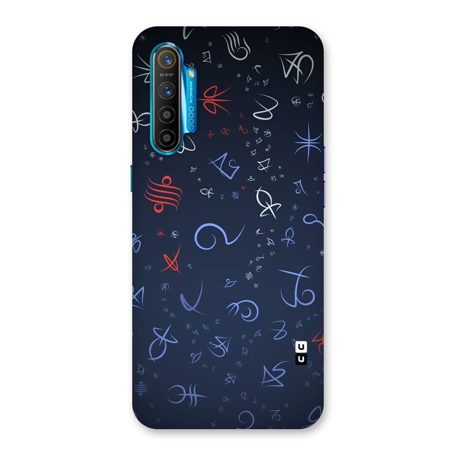 Blue Symbols Back Case for Realme XT