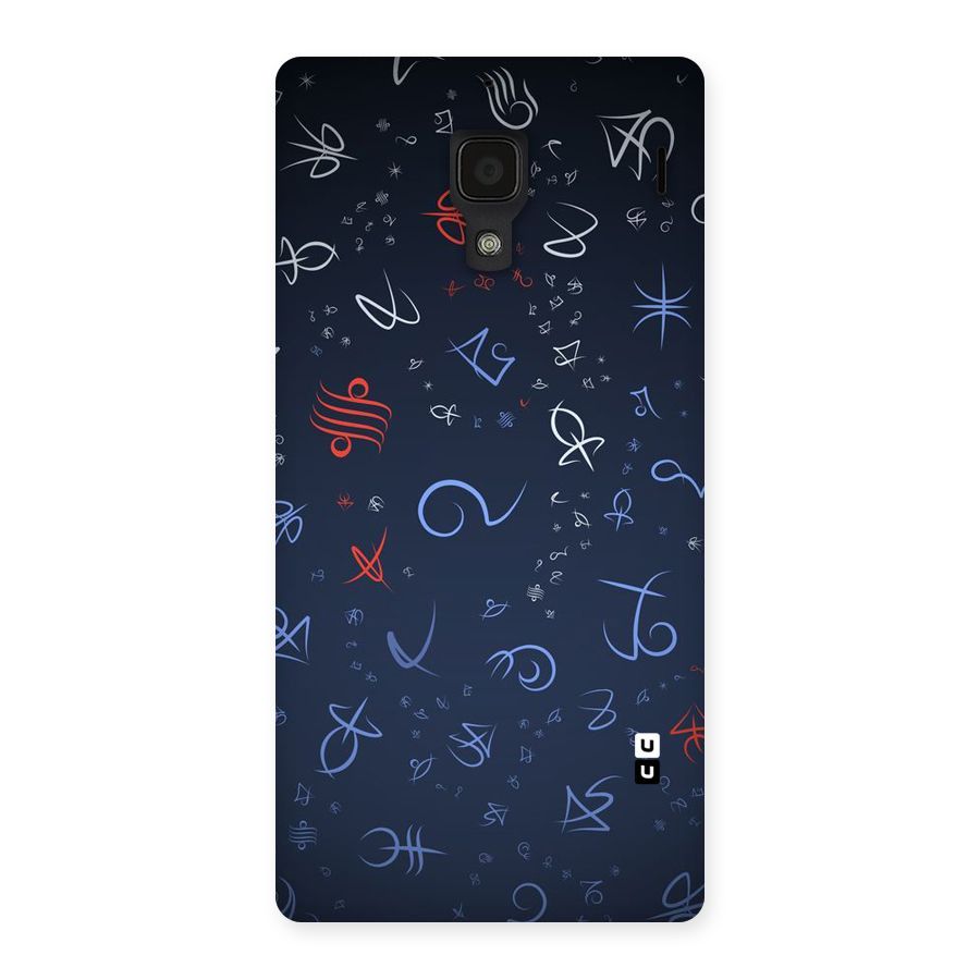 Blue Symbols Back Case for Redmi 1S