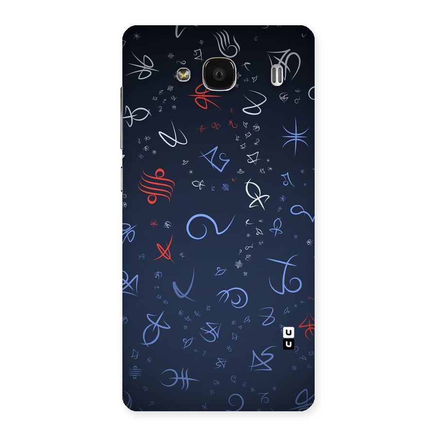 Blue Symbols Back Case for Redmi 2