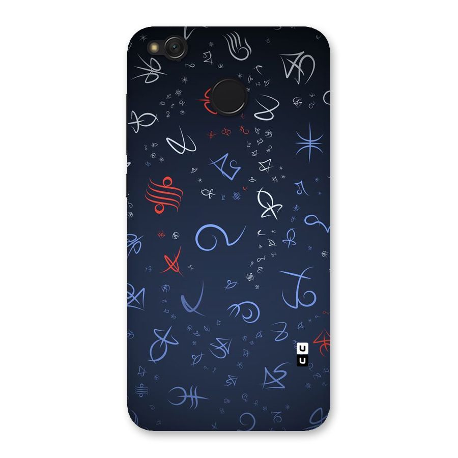 Blue Symbols Back Case for Redmi 4