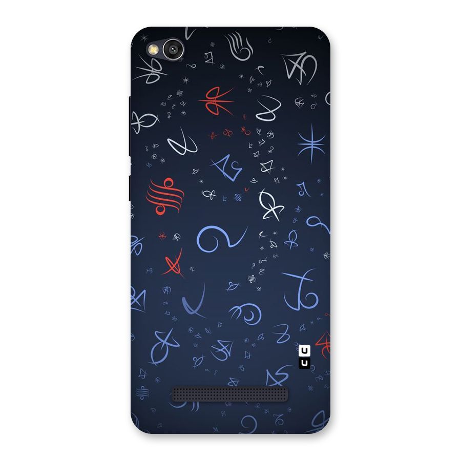 Blue Symbols Back Case for Redmi 4A