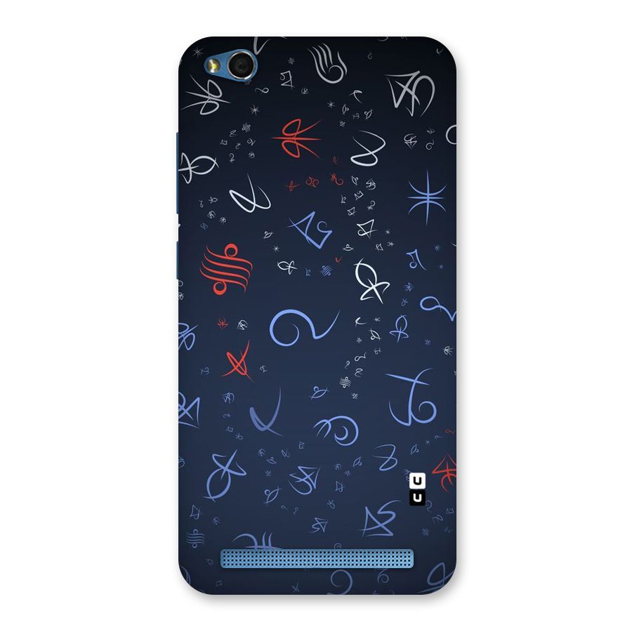 Blue Symbols Back Case for Redmi 5A