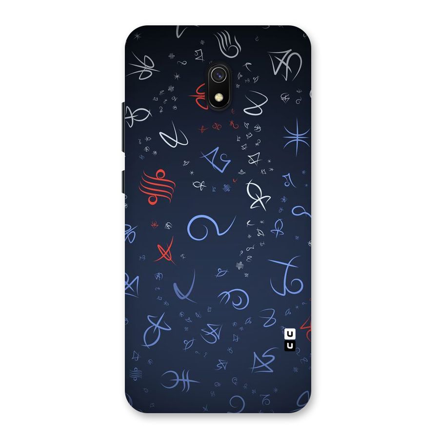 Blue Symbols Back Case for Redmi 8A
