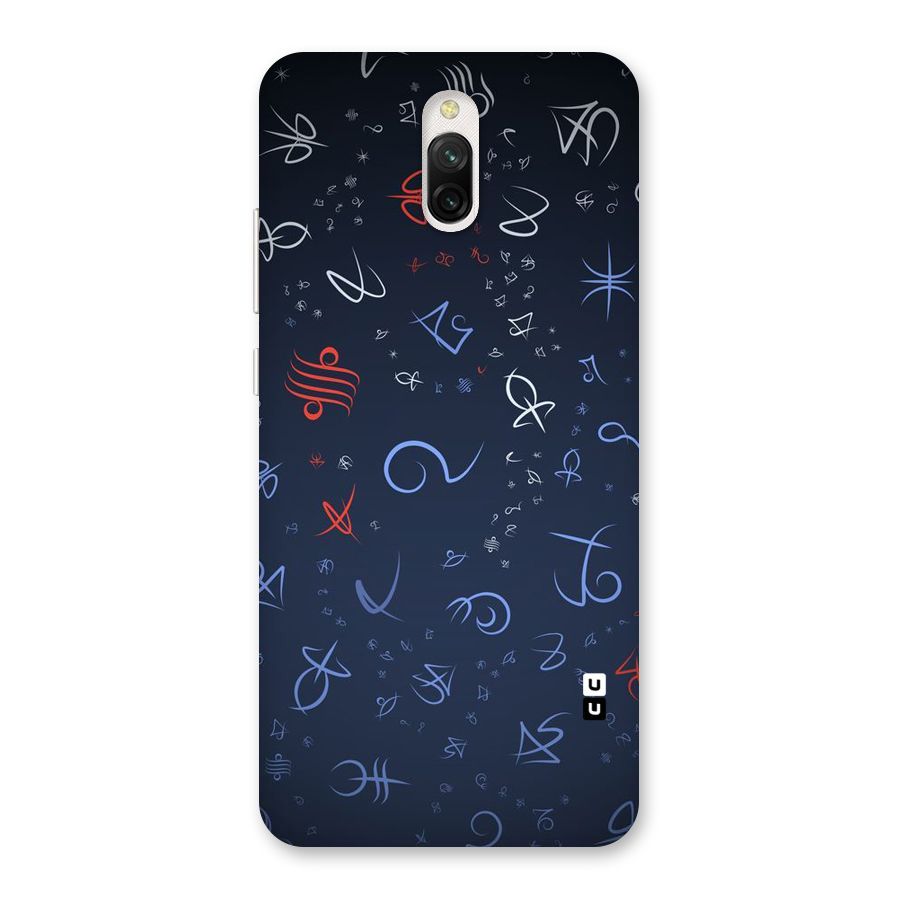 Blue Symbols Back Case for Redmi 8A Dual