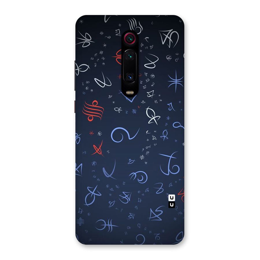 Blue Symbols Back Case for Redmi K20