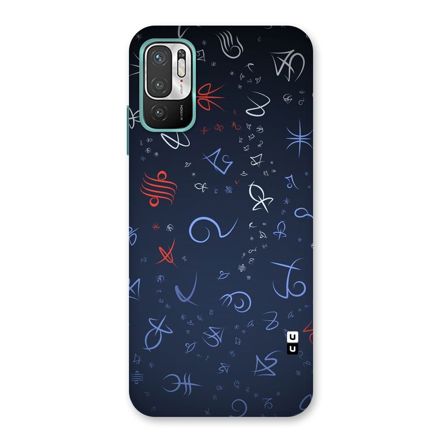Blue Symbols Back Case for Redmi Note 10T 5G