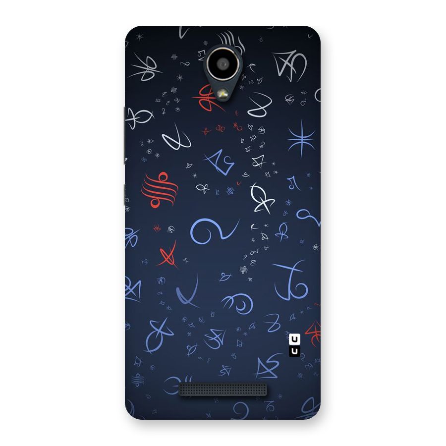 Blue Symbols Back Case for Redmi Note 2