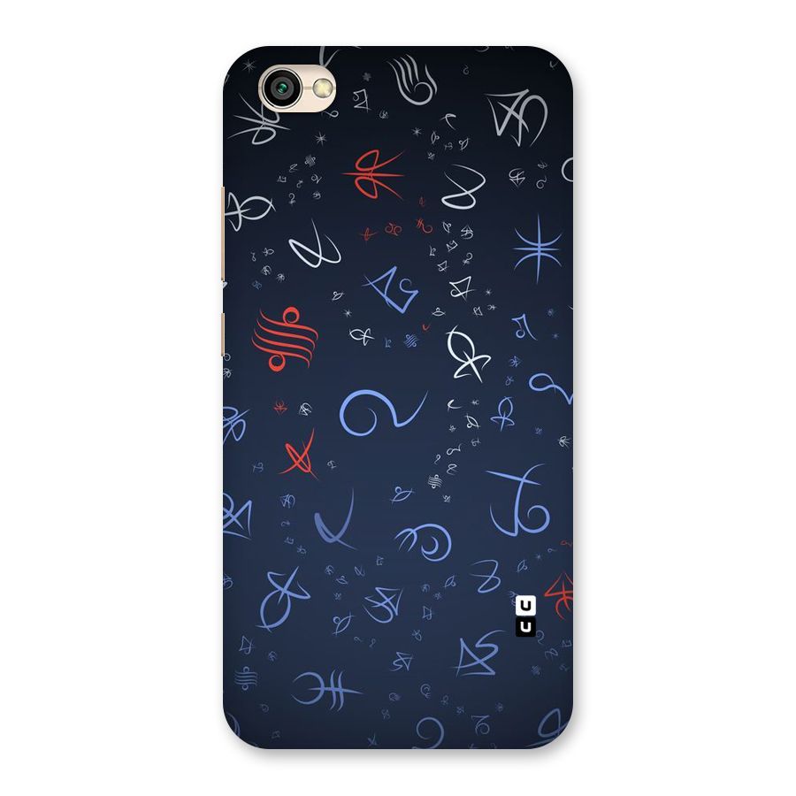 Blue Symbols Back Case for Redmi Y1 Lite