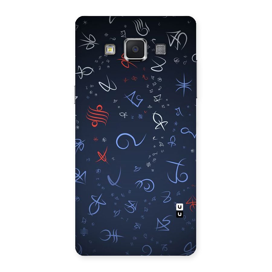 Blue Symbols Back Case for Samsung Galaxy A5